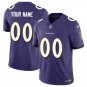 men's & kids Football Baltimore Ravens Uniform #00 Custom name number Jerseys Purple Limited Shirt
