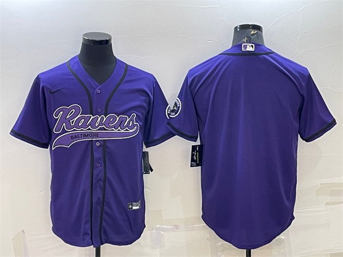 men's Activewear Football Baltimore Ravens Uniform Blank Jerseys Purple Baseball CoolBase Shirt