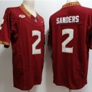 men's & youth Activewear Football Uniform #2 Deion Sanders Jerseys Red FL Seminoles College Shirt