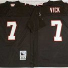 men's & youth Activewear Football Uniform #7 Michael Vick Jerseys Vintage Black Throwback Shirt