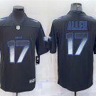 men's Activewear Football Uniform #17 Josh Allen Jerseys Black Arch Smoke Limited Shirt