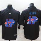 men's Activewear Football Uniform #17 Josh Allen Jerseys Black Shadow Logo Limited Shirt