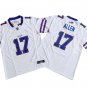 men's & kids Activewear Football Uniform #17 Josh Allen Jerseys 2023 White F.U.S.E. Limited Shirt