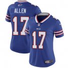 women's Activewear Football Uniform #17 Josh Allen Jerseys Royal Player Game Limited Lady Shirt