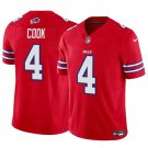 men's & kids Activewear Football Uniform #4 James Cook Jerseys 2024 Red F.U.S.E. Limited Shirt