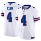 men's & kids Activewear Football Uniform #4 James Cook Jerseys 2024 White F.U.S.E. Limited Shirt