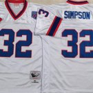 men's & youth Activewear Football Uniform #32 O.J. Simpson Jerseys M&N Vintage White Throwback Shirt