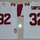 men's & youth Activewear Football Uniform #32 O.J. Simpson Jerseys White U S C Trojans College Shirt