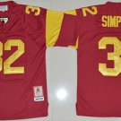 men's & youth Activewear Football Uniform #32 O.J. Simpson Jerseys Red U S C Trojans College Shirt