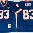 men's & youth Activewear Football Uniform #83 Andre Reed Jerseys M&N Vintage Blue Throwback Shirt