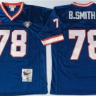 men's & youth Activewear Football Uniform #78 Bruce Smith Jerseys M&N Vintage Blue Throwback Shirt