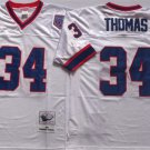 men's & youth Activewear Football Uniform #34 Thurman Thomas Jerseys Vintage White Throwback Shirt
