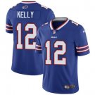 men's & kids Activewear Football Uniform #12 Jim Kelly Jerseys Royal Player Game Limited Shirt