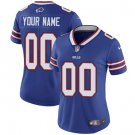 women's Football Buffalo Bills Uniform #00 Custom name number Jerseys Blue Limited Lady Shirt