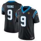 men's & kids Football Uniform #9 Bryce Young Jerseys Black F.U.S.E. C and John Madden Patch Shirt