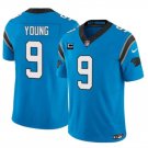 men's & kids Activewear Football Uniform #9 Bryce Young Jerseys Blue F.U.S.E. C Patch Limited Shirt