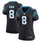 women's Activewear Football Uniform #8 Jaycee Horn Jerseys Black Player Game Limited Lady Shirt