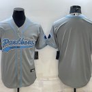 men's Activewear Football Uniform Carolina Panthers Blank Jerseys Grey Baseball CoolBase Shirt