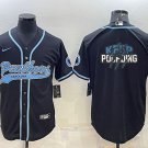 men's Activewear Football Uniform Carolina Panthers Blank Jerseys Black Team Big Logo Baseball Shirt