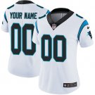 women's Football Carolina Panthers Uniform #00 Custom name number Jerseys White Limited Lady Shirt