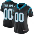 women's Football Carolina Panthers Uniform #00 Custom name number Jerseys Black Limited Lady Shirt