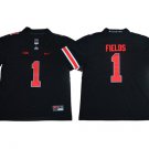 men's & youth Activewear Football Uniform #1 Justin Fields Jerseys Black Ohio Buckeyes College Shirt