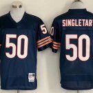men's & youth Activewear Football Uniform #50 Mike Singletary Jerseys Vintage Navy Throwback Shirt