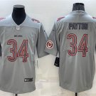 men's Activewear Football Uniform #34 Walter Payton Jerseys Gray Atmosphere Fashion Limited Shirt