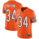 men's & kids Activewear Football Uniform #34 Walter Payton Jerseys Orange Player Game Limited Shirt