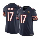 men's & kids Activewear Football Uniform #17 Tyson Bagent Jerseys 2024 Navy John Madden Patch Shirt