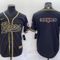 men's Football Uniform Chicago Bears Blank Jerseys Black Golded Team Big Logo Baseball Cool Shirt
