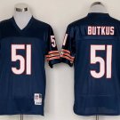 men's & youth Activewear Football Uniform #51 Dick Butkus Jerseys M&N Vintage Navy Throwback Shirt