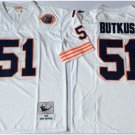 men's & youth Activewear Football Uniform #51 Dick Butkus Jerseys M&N Vintage White Throwback Shirt