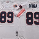 men's & youth Activewear Football Uniform #89 Mike Ditka Jerseys M&N Vintage White Throwback Shirt
