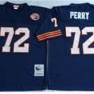 men's & youth Activewear Football Uniform #72 William Perry Jerseys M&N Vintage Navy Throwback Shirt