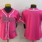 women's Activewear Football Uniform Chicago Bears Blank Jerseys Pink Baseball CoolBase Lady Shirt