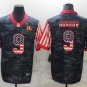 men's Activewear Football Uniform #9 Joe Burrow Jerseys Camo USA Flag Salute To Service Shirt