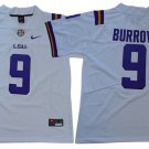 men's & youth Activewear Football Uniform #9 Joe Burrow Jerseys White L S U Tigers College Shirt