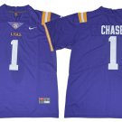 men's & youth Activewear Football Uniform #1 Ja'Marr Chase Jerseys Purple L S U Tigers College Shirt