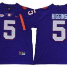 men's & youth Activewear Football Uniform #5 Tee Higgins Jerseys Purple Clemson Tigers College Shirt