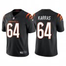 men's & kids Activewear Football Uniform #64 Ted Karras Jerseys Black Player Game Limited Shirt