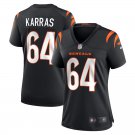 women's Activewear Football Uniform #64 Ted Karras Jerseys Black Player Game Limited Lady Shirt