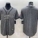 men's Activewear Football Uniform Cleveland Browns Blank Jerseys Grey Baseball CoolBase Shirt