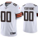 men's & kids Football Cleveland Browns Uniform #00 Custom name number Jerseys White Limited Shirt