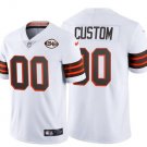 men's & kids Football Cleveland Browns Uniform #00 Custom name number Jerseys White Limited Shirt