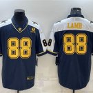 men's Activewear Football Uniform #88 CeeDee Lamb Jerseys Thanksgiving Navy Gold Limited Shirt