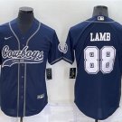 men's Activewear Football Uniform #88 CeeDee Lamb Jerseys Navy Baseball CoolBase Shirt