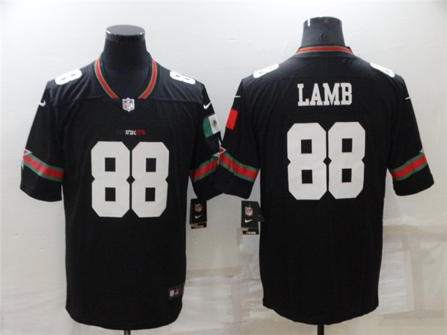 men's Activewear Football Uniform #88 CeeDee Lamb Jerseys Black Mexico Limited Shirt