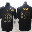 men's Activewear Football Uniform #88 CeeDee Lamb Jerseys Black Golded Edition Limited Shirt