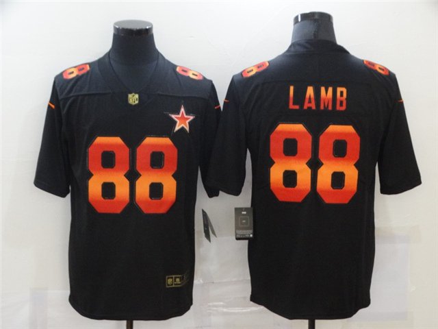 men's Activewear Football Uniform #88 CeeDee Lamb Jerseys Black Colorful Fashion Limited Shirt